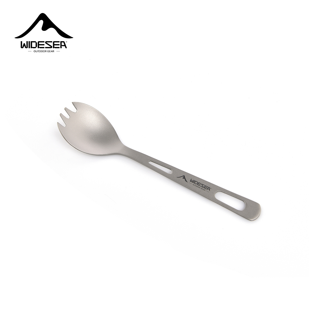 Camping Cooking Gear - Widesea Camping Cooking Set Spork Titanium