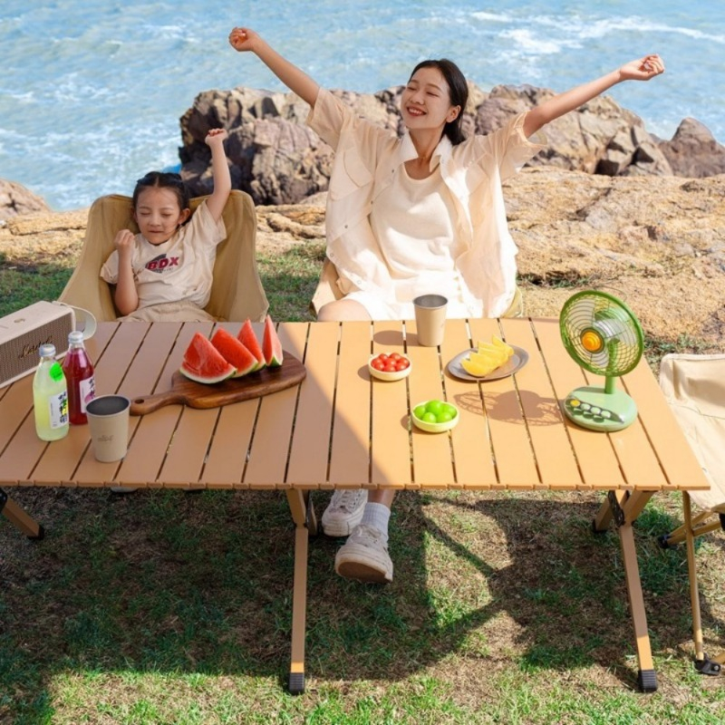 Camping Cooking Table Foldable - Heavy-Duty Carbon Steel Camping Table, Sturdy