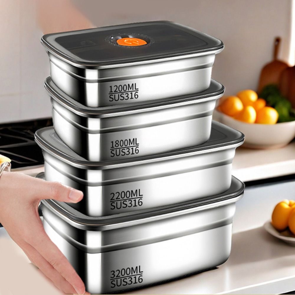 Camping Cooking Utilities - Stainless Steel Lunch Box Bento Box