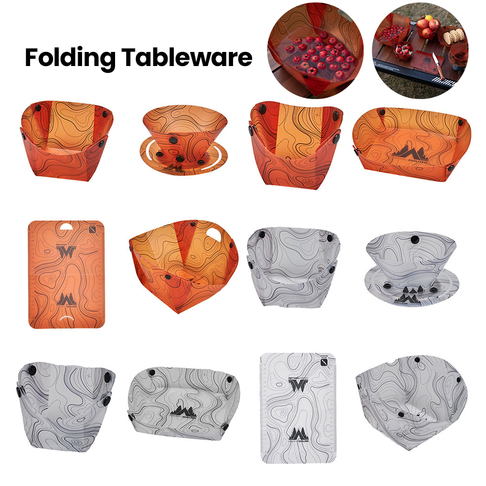 Camping Cooking Cup - Outdoor Lightweight Folding Tableware Portable Bowl