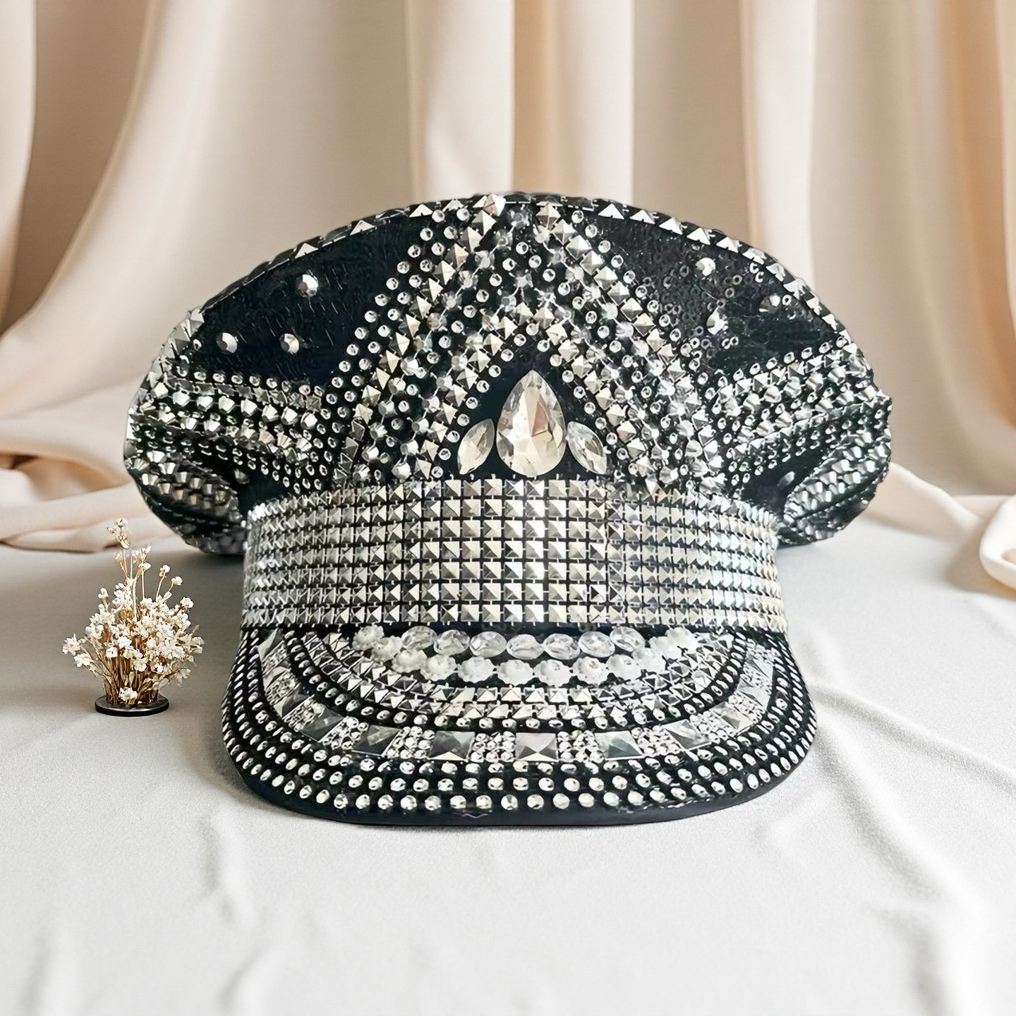 Campfire Cooking In Another World With My Absurd Skill - Steampunk Captain Hat Rhinestone for Music