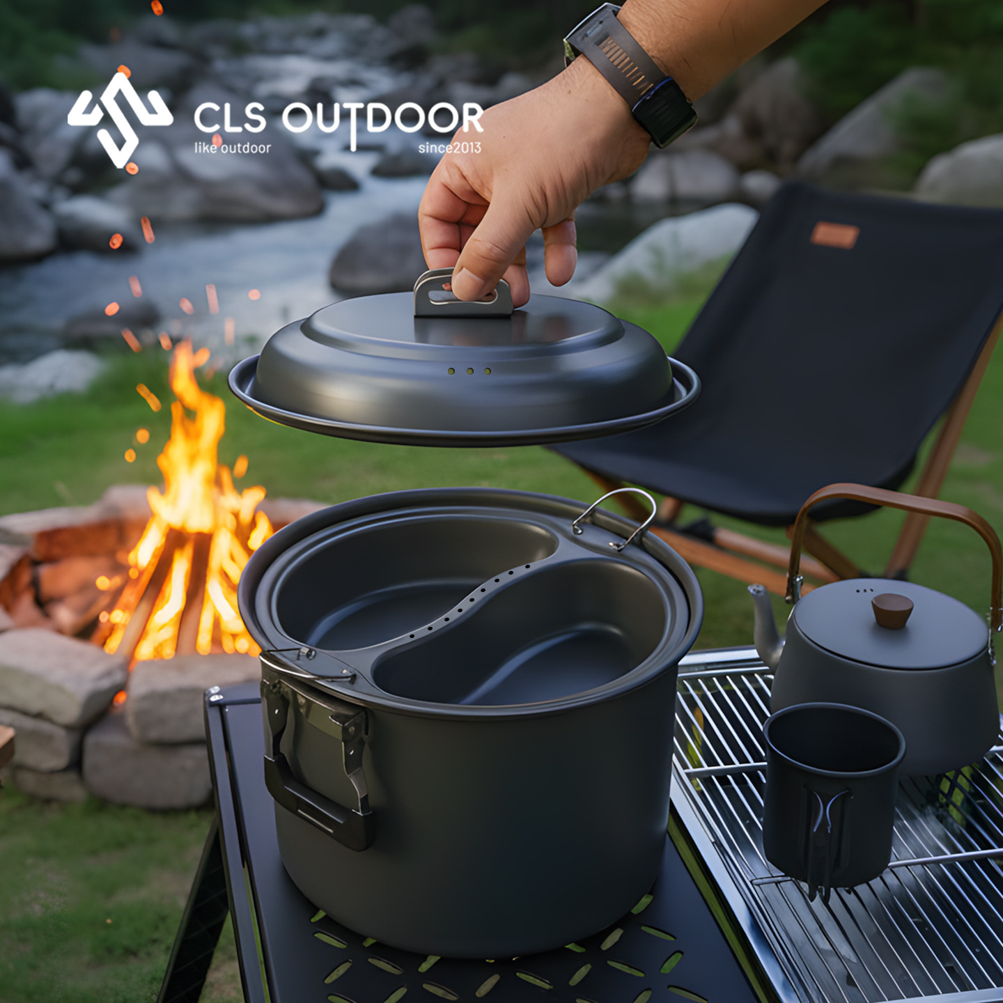 6.5L Large Capacity Mandarin D - Camping Cooking Set Large のレビューと価格