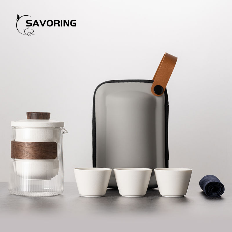 Simple Chinese Ceramic Tea Set - Camping Cooking Gear のレビューと価格