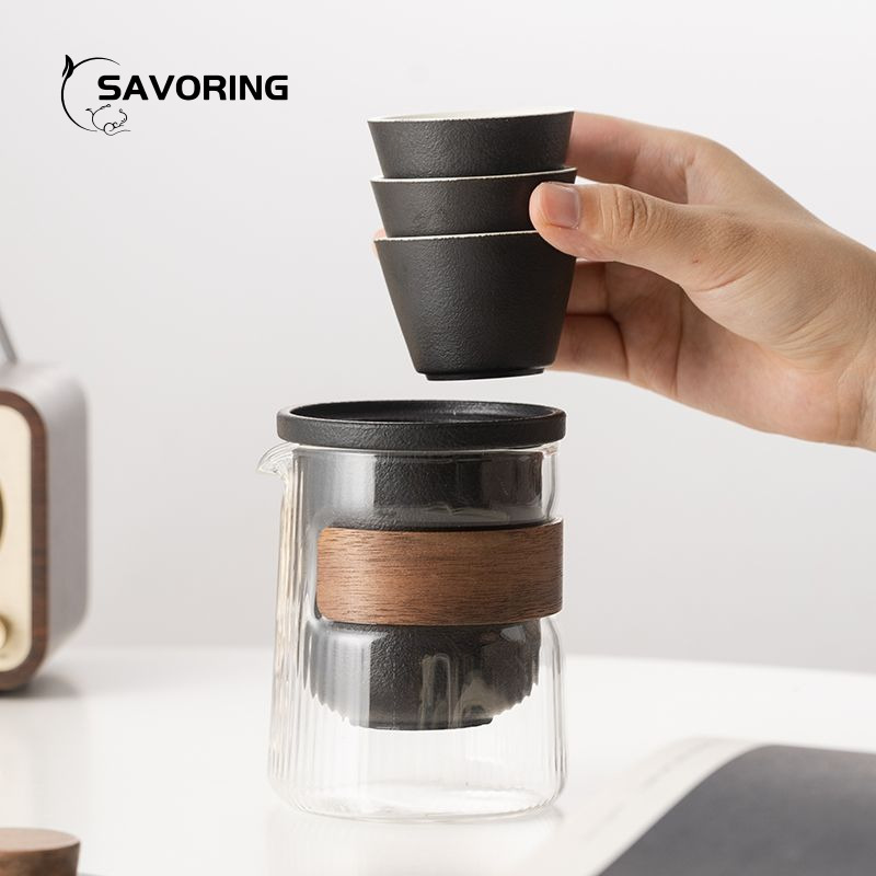 Simple Chinese Ceramic Tea Set - Camping Cooking Gear のレビューと価格