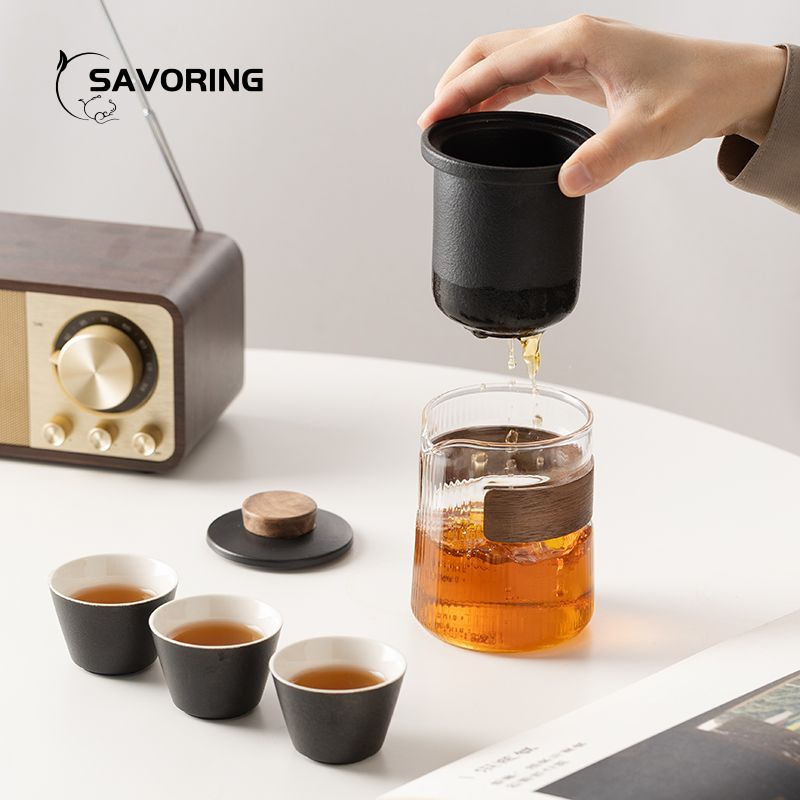 Simple Chinese Ceramic Tea Set - Camping Cooking Gear のレビューと価格