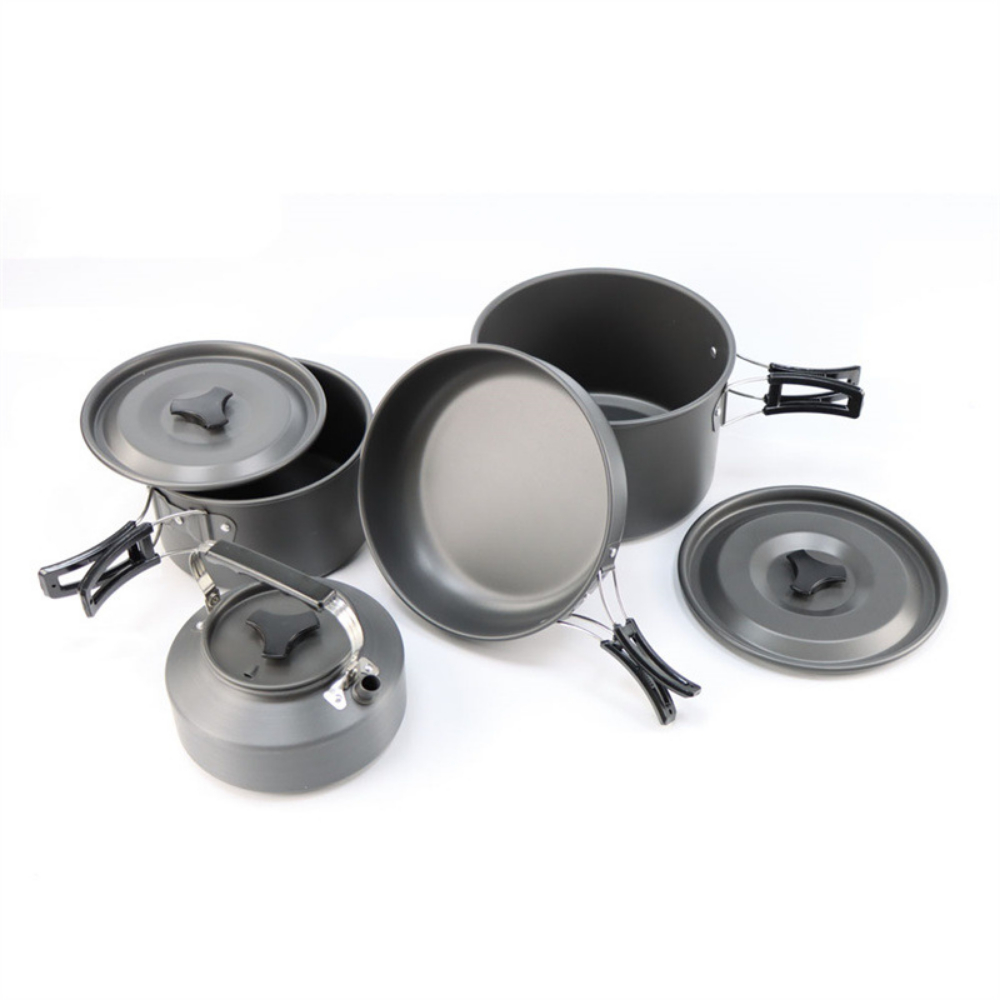 Lightweight Aluminum Alloy Out - Camping Cooking Set Large のレビューと価格