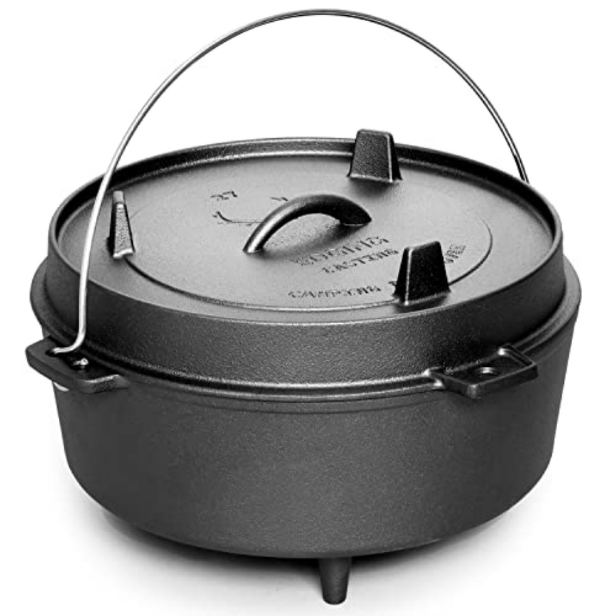 Pre-Seasoned Cast Iron Dutch O - Camp Dutch Oven Cast のレビューと価格