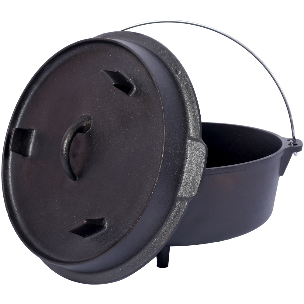 Pre-Seasoned Cast Iron Dutch O - Camp Dutch Oven Cast のレビューと価格
