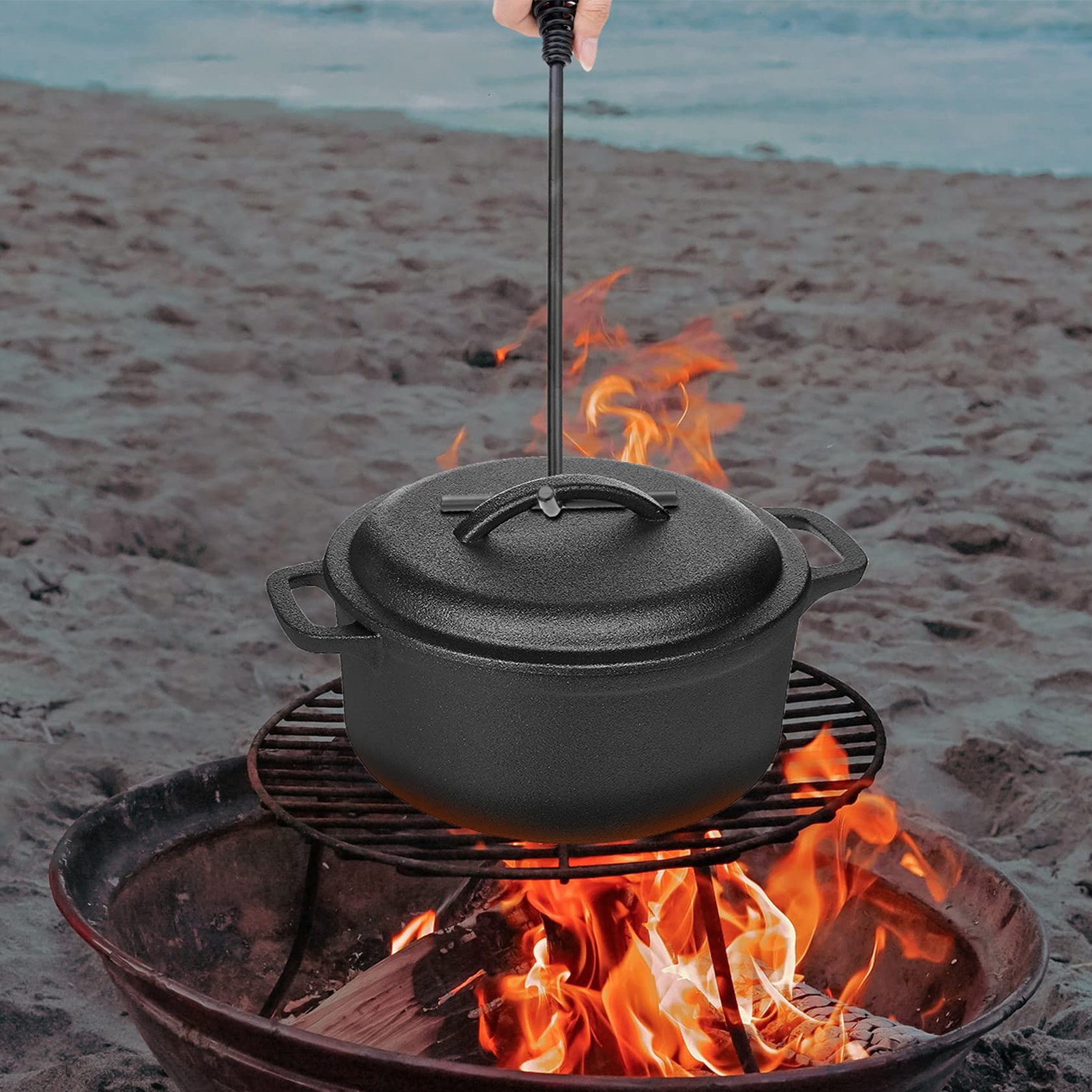 19.5cm Dutch Oven Lid Lifter C - Camp Dutch Oven Cast のレビューと価格