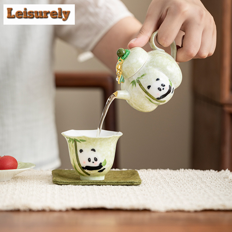 Hand-painted Panda Travel Tea  - Camping Cooking Gear のレビューと価格