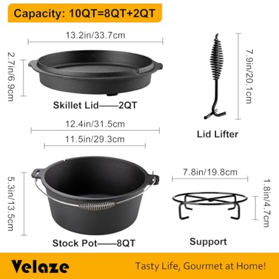 Camping Dutch Oven Pre-Seasone - Camp Dutch Oven Cast のレビューと価格
