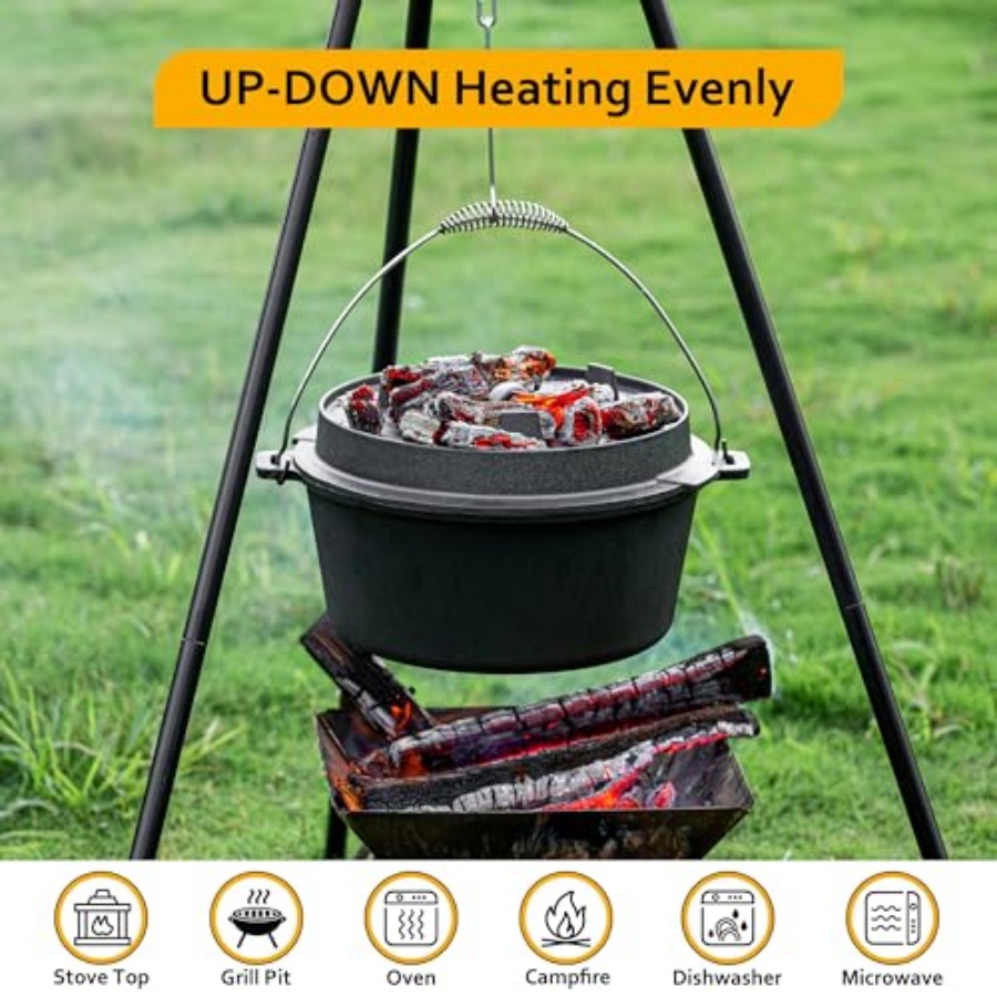 Camping Dutch Oven Pre-Seasone - Camp Dutch Oven Cast のレビューと価格