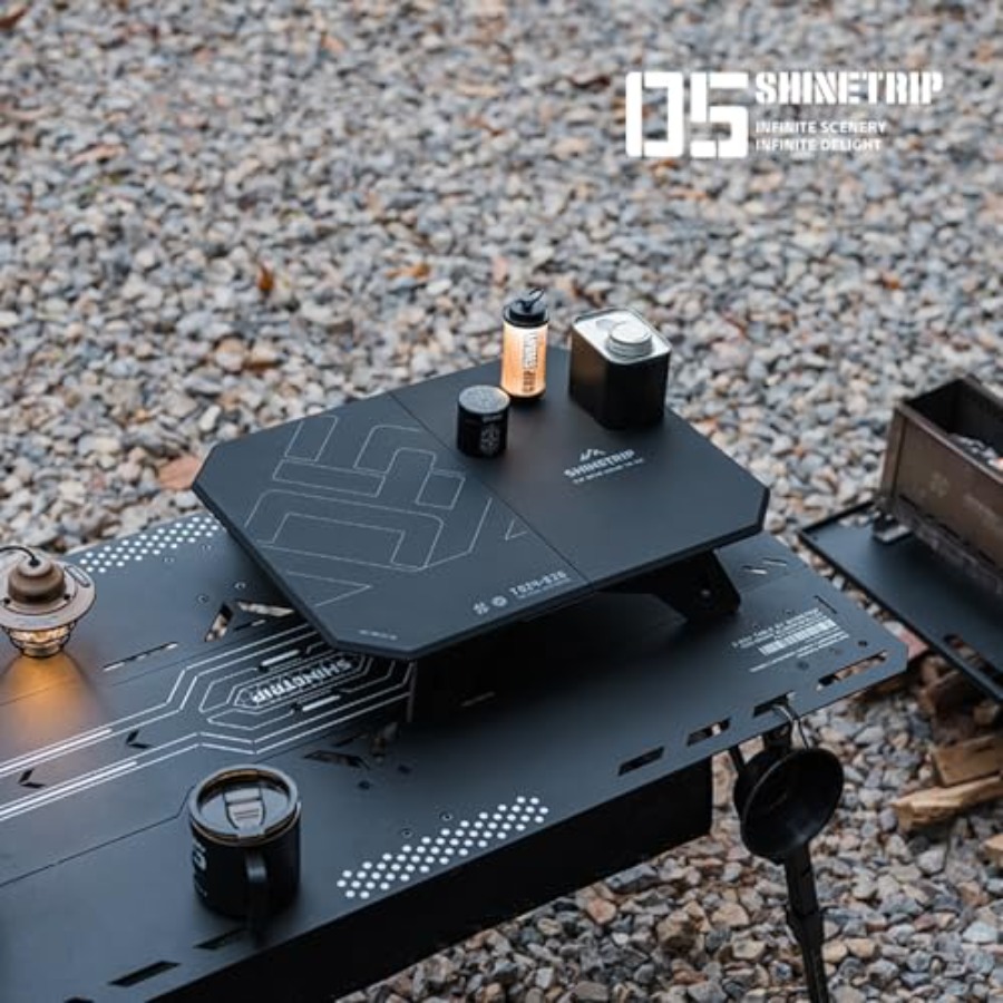 Folding Camp Table 2 in 1 Adju - Camping Cooking Table Foldable のレビューと価格