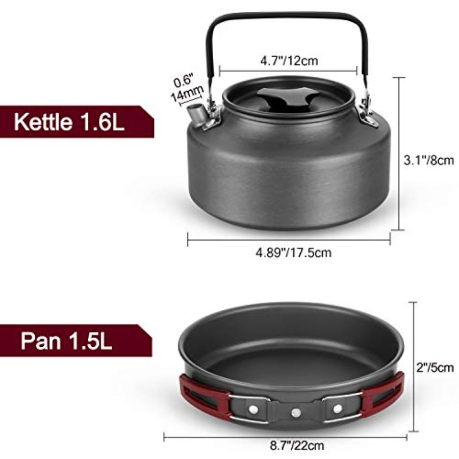 22pcs Camping Cookware Mess Ki - Camping Cooking Cup のレビューと価格