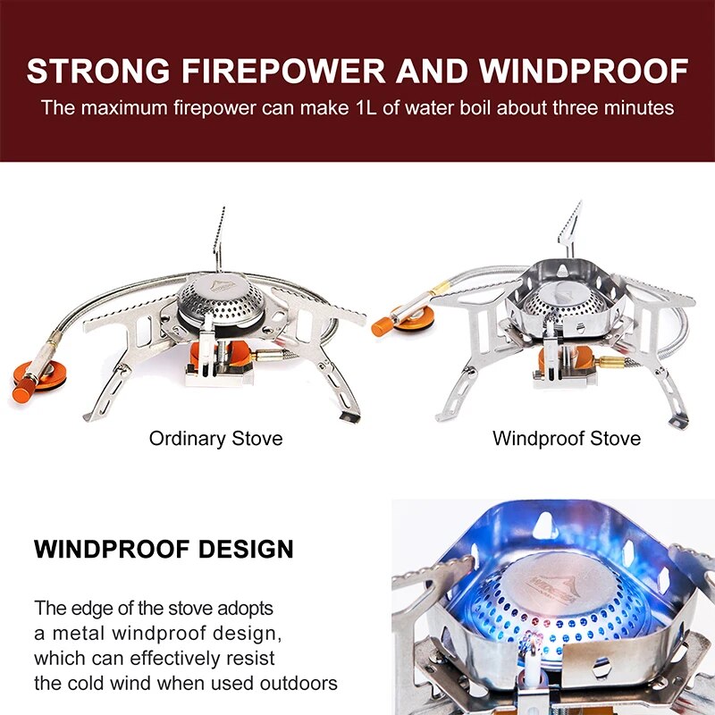Widesea Camping Burner 3200W W - Cooking On Camping Stove のレビューと価格