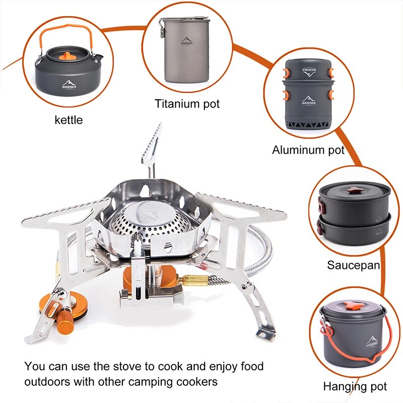 Widesea Camping Burner 3200W W - Cooking On Camping Stove のレビューと価格