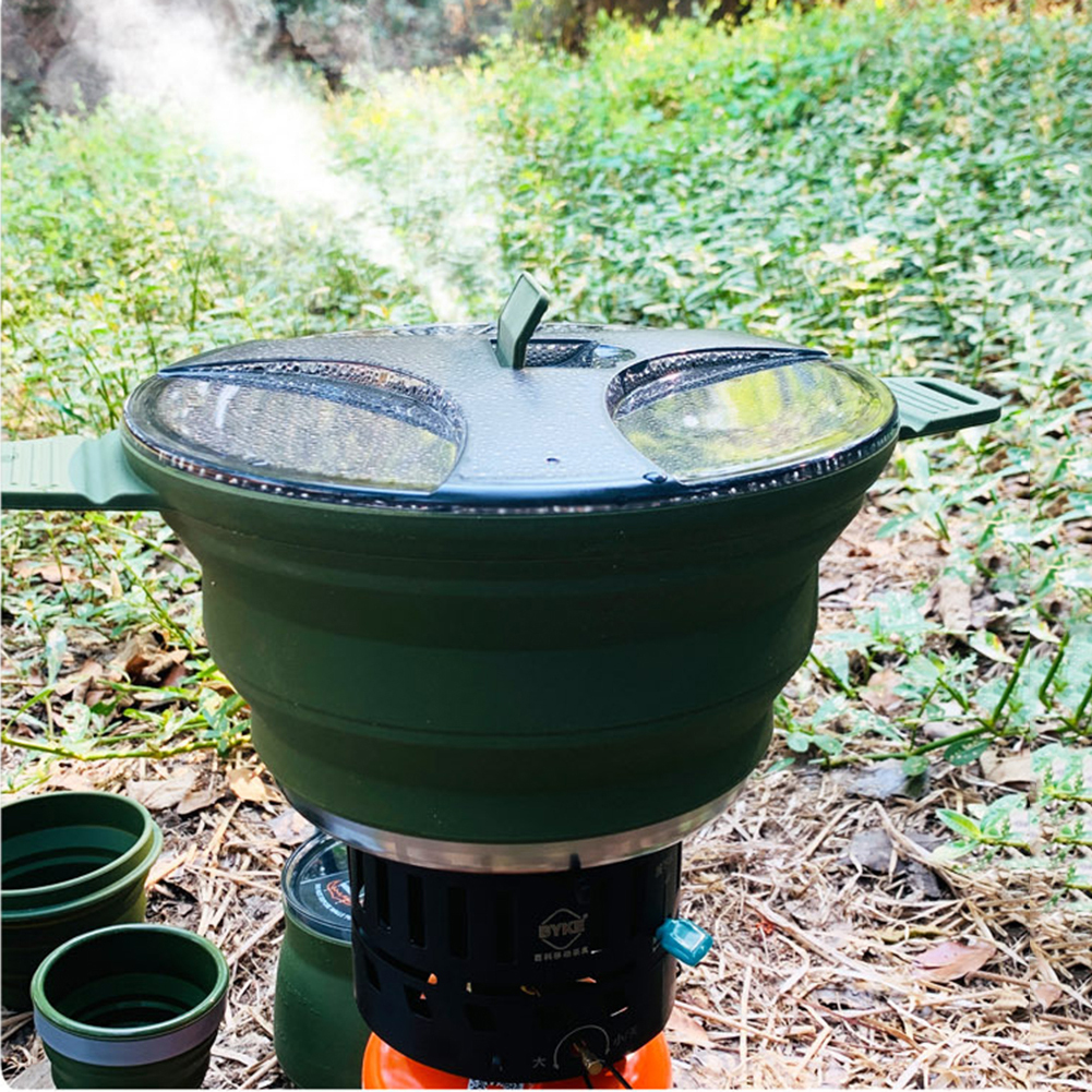 2.5L Silicone Folding Kettle C - Camping Cooking Cup のレビューと価格