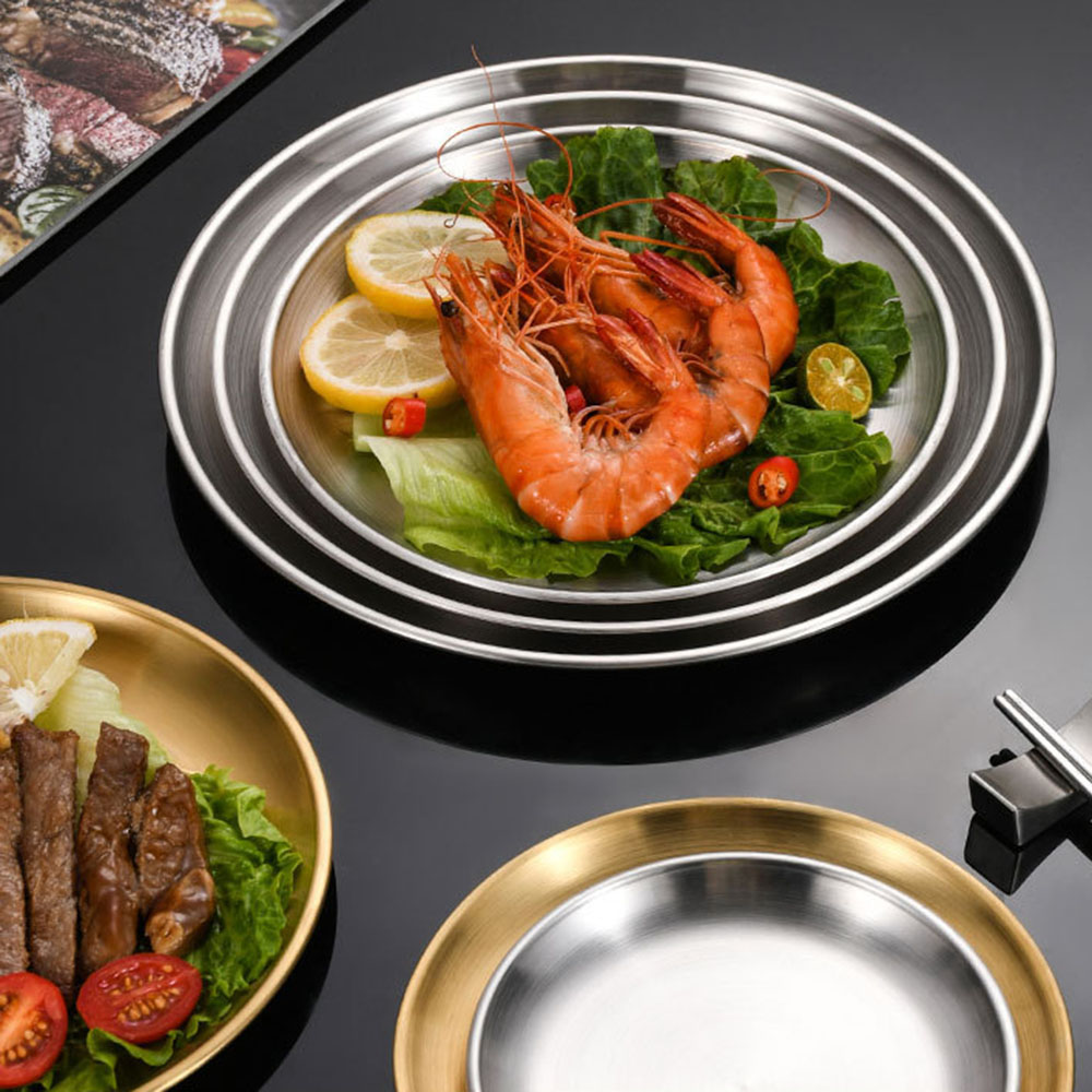 8Pcs Metal Dining Dish Stainle - Camping Cooking Plate のレビューと価格