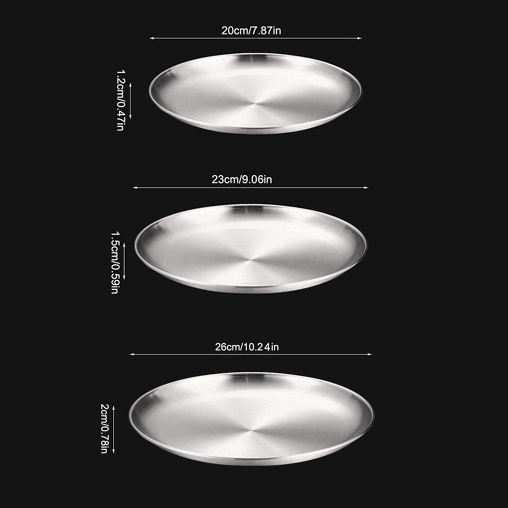 8Pcs Metal Dining Dish Stainle - Camping Cooking Plate のレビューと価格