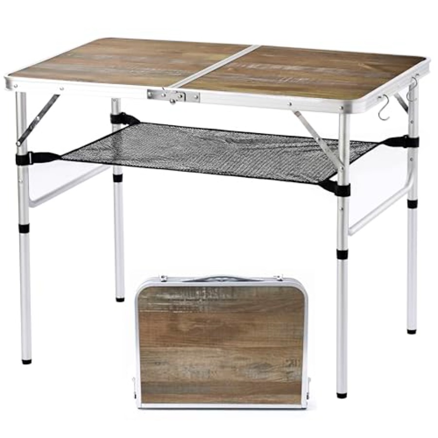 Aluminum Camp Table Folding Ta - Camping Cooking Table Foldable のレビューと価格