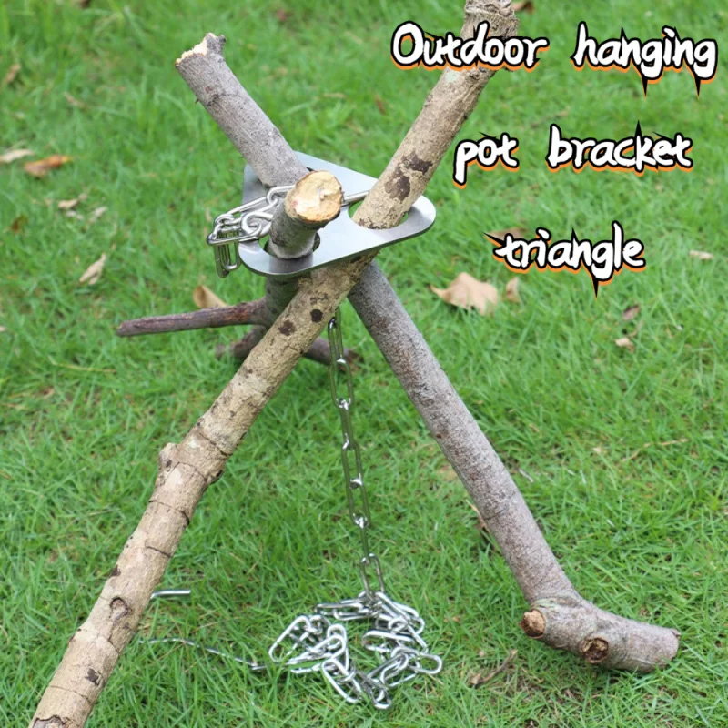 1pc Camping Hanging Tripod W/  - Camping Cooking Gear のレビューと価格