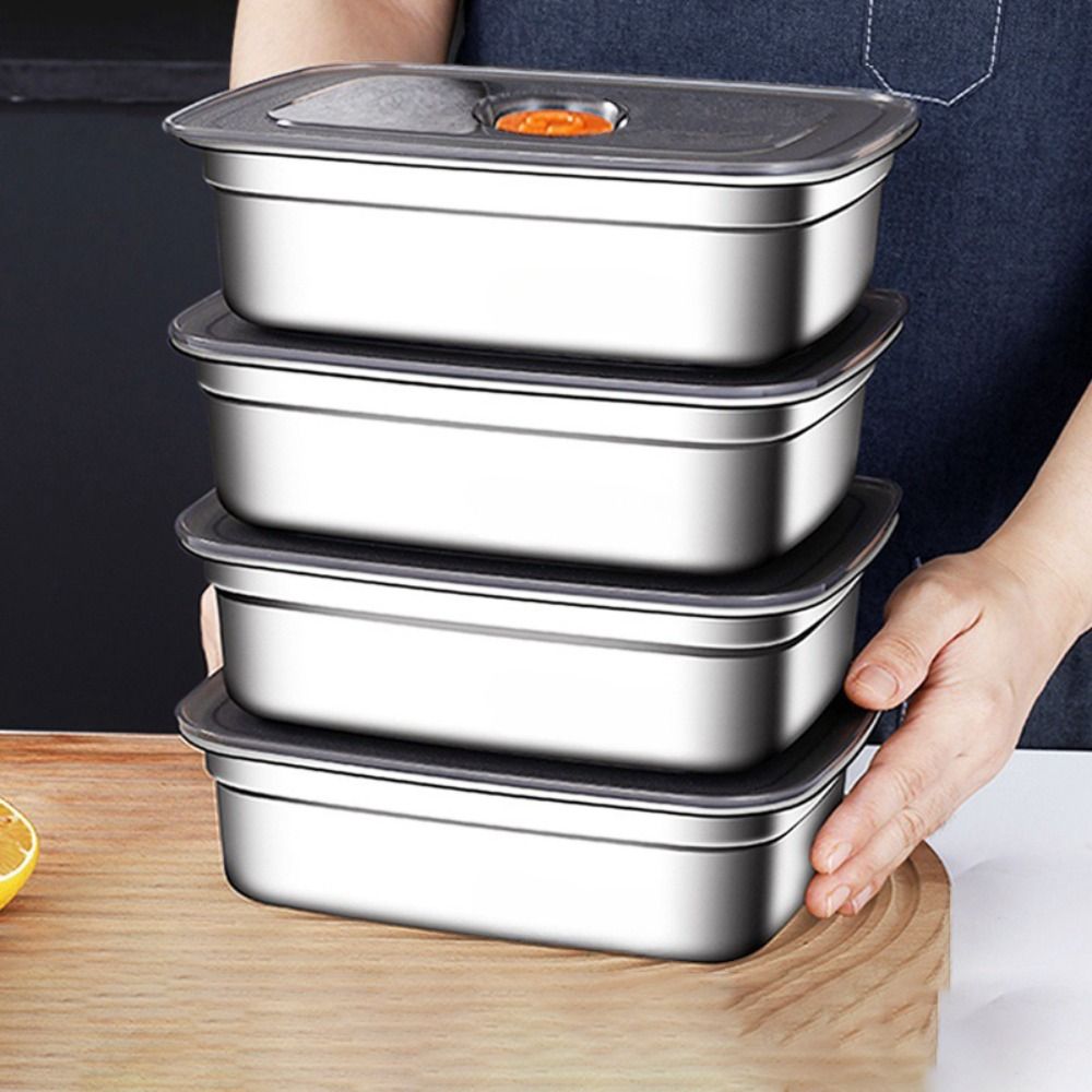 Stainless Steel Lunch Box Bent - Camping Cooking Utilities のレビューと価格