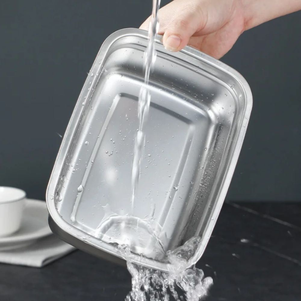 Stainless Steel Lunch Box Bent - Camping Cooking Utilities のレビューと価格