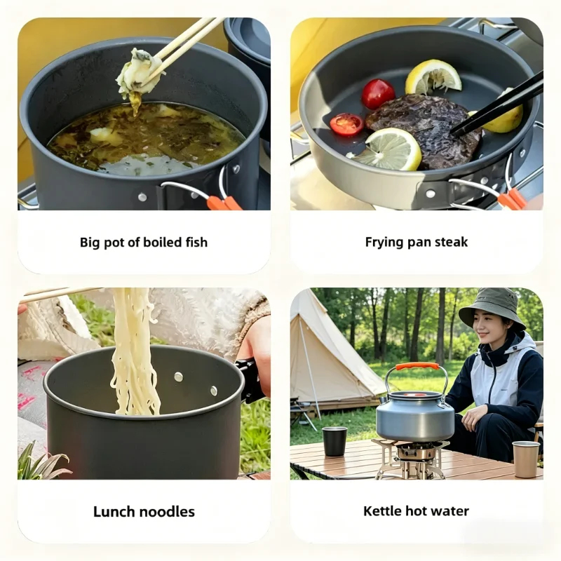 10PCS Ultralight Portable Alum - Camping Cooking Cup のレビューと価格