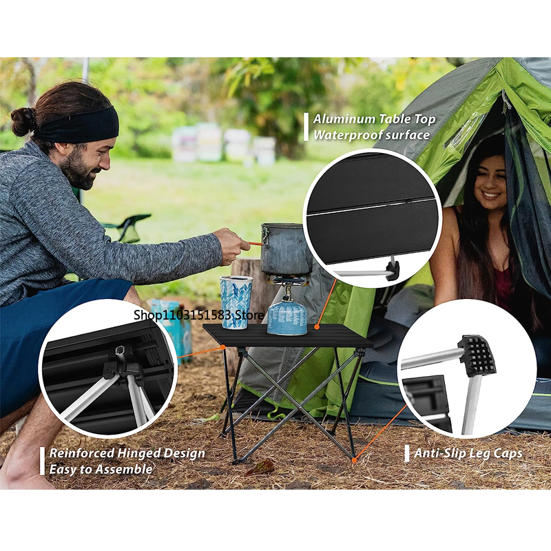 Portable Folding Camping Table - Camping Cooking Table Foldable のレビューと価格