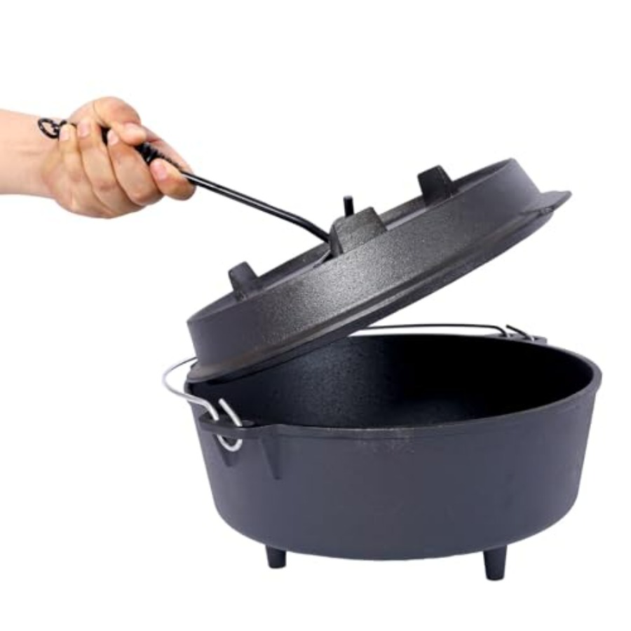 Pre-Seasoned Cast Iron Dutch O - Camp Dutch Oven Cast のレビューと価格
