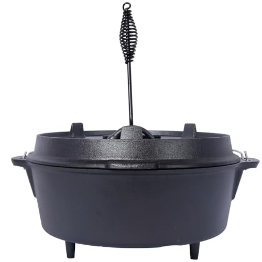 Pre-Seasoned Cast Iron Dutch O - Camp Dutch Oven Cast のレビューと価格