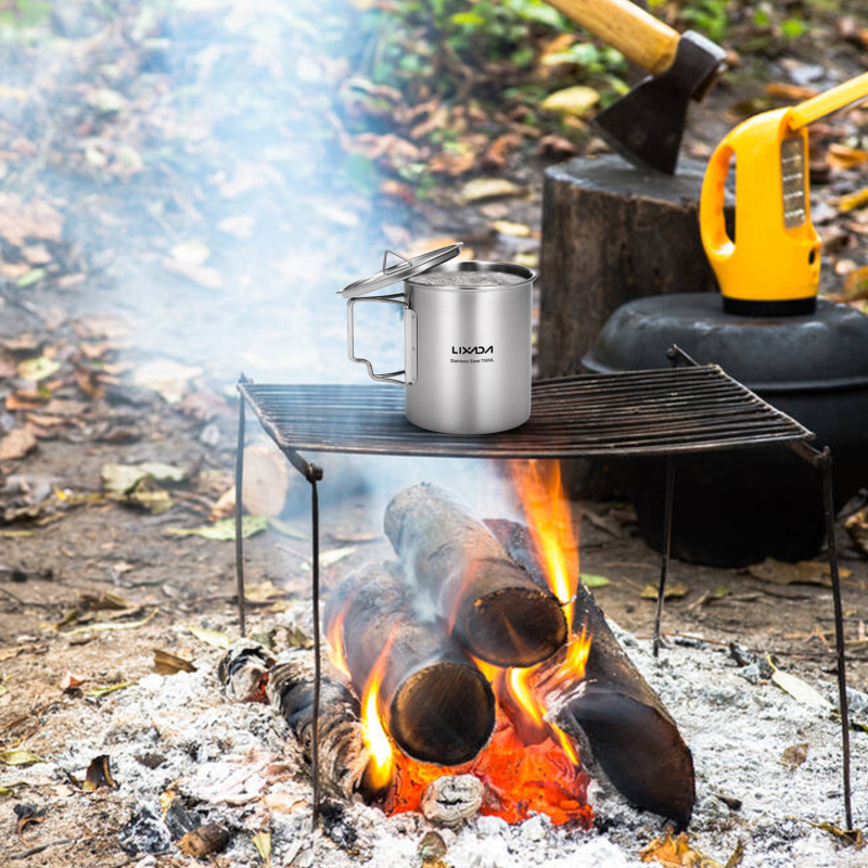 Lixada 750ml Cup Outdoor Stain - Camping Cooking Cup のレビューと価格