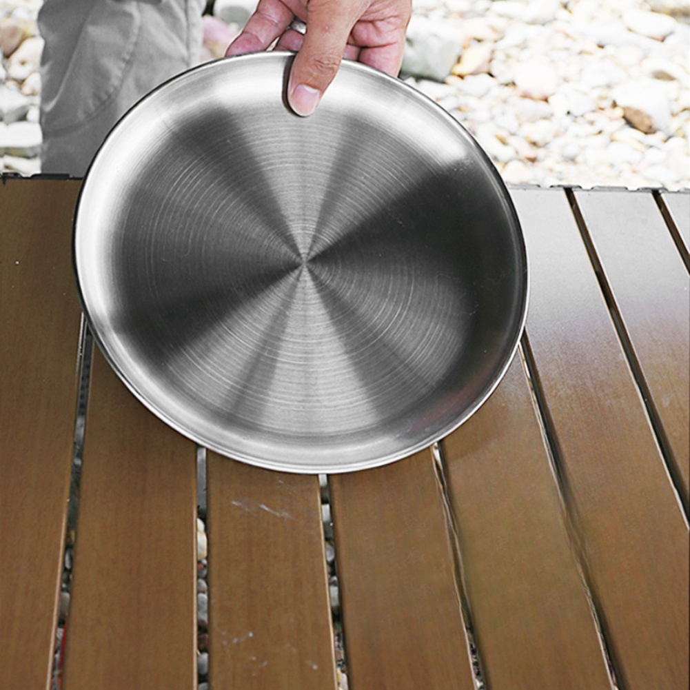 1 PCS  Stainless Steel  Plates - Camping Cooking Plate のレビューと価格