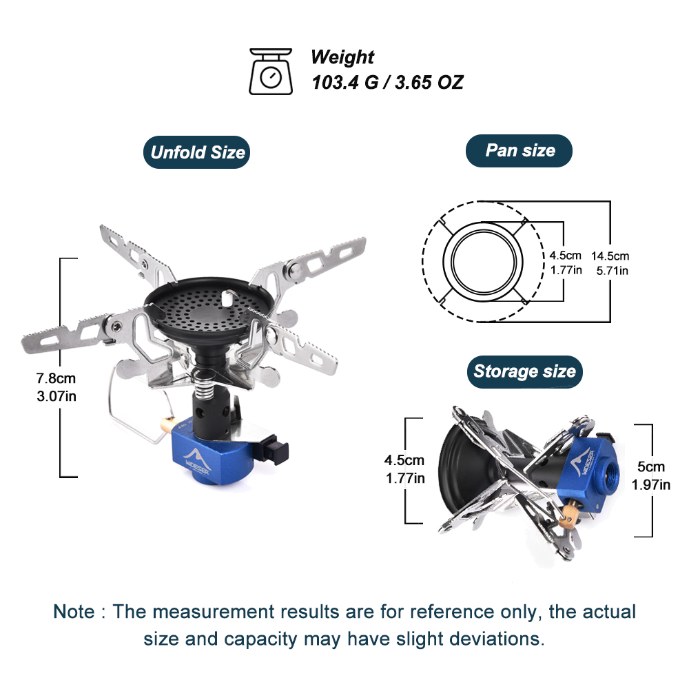 Outdoor Camping Gas Burner Out - Camping Cooking Set Large のレビューと価格