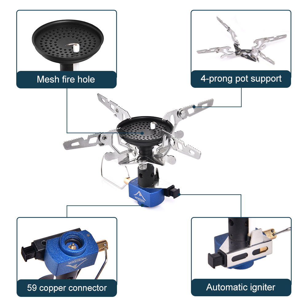 Outdoor Camping Gas Burner Out - Camping Cooking Set Large のレビューと価格