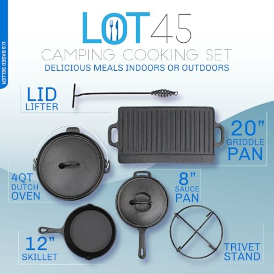 Pre-Seasoned Dutch Oven Campin - Camp Dutch Oven Cast のレビューと価格