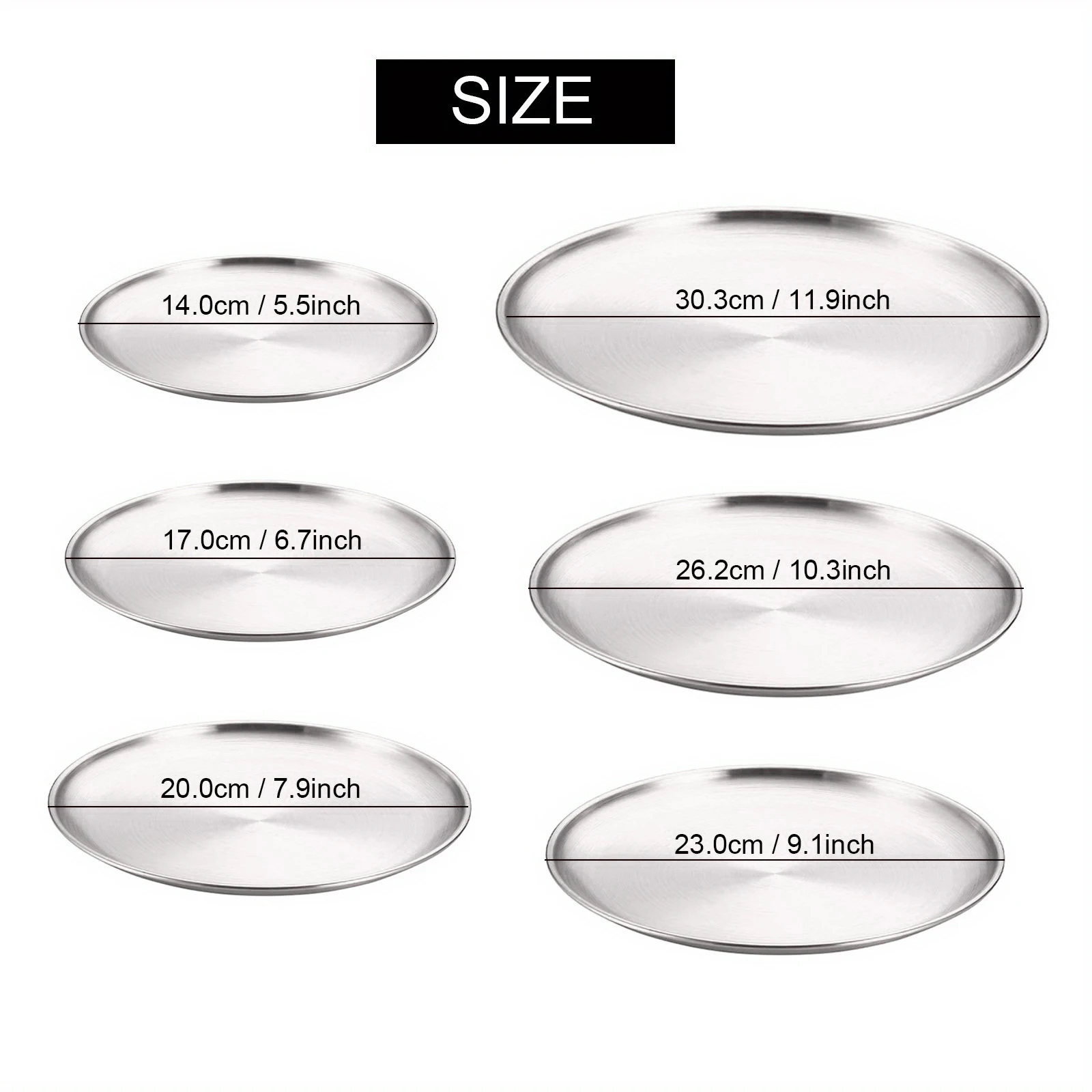 2Pcs Stainless Steels Round Si - Camping Cooking Plate のレビューと価格