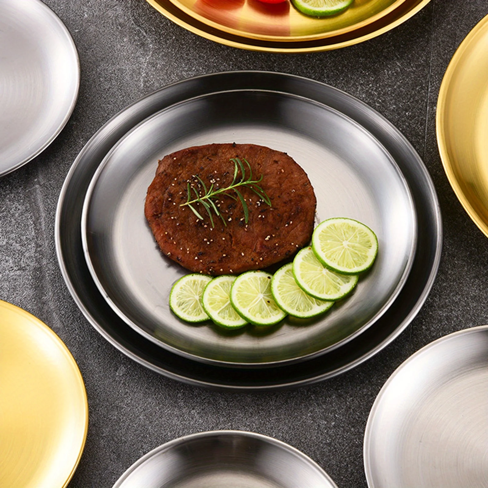 2Pcs Stainless Steels Round Si - Camping Cooking Plate のレビューと価格