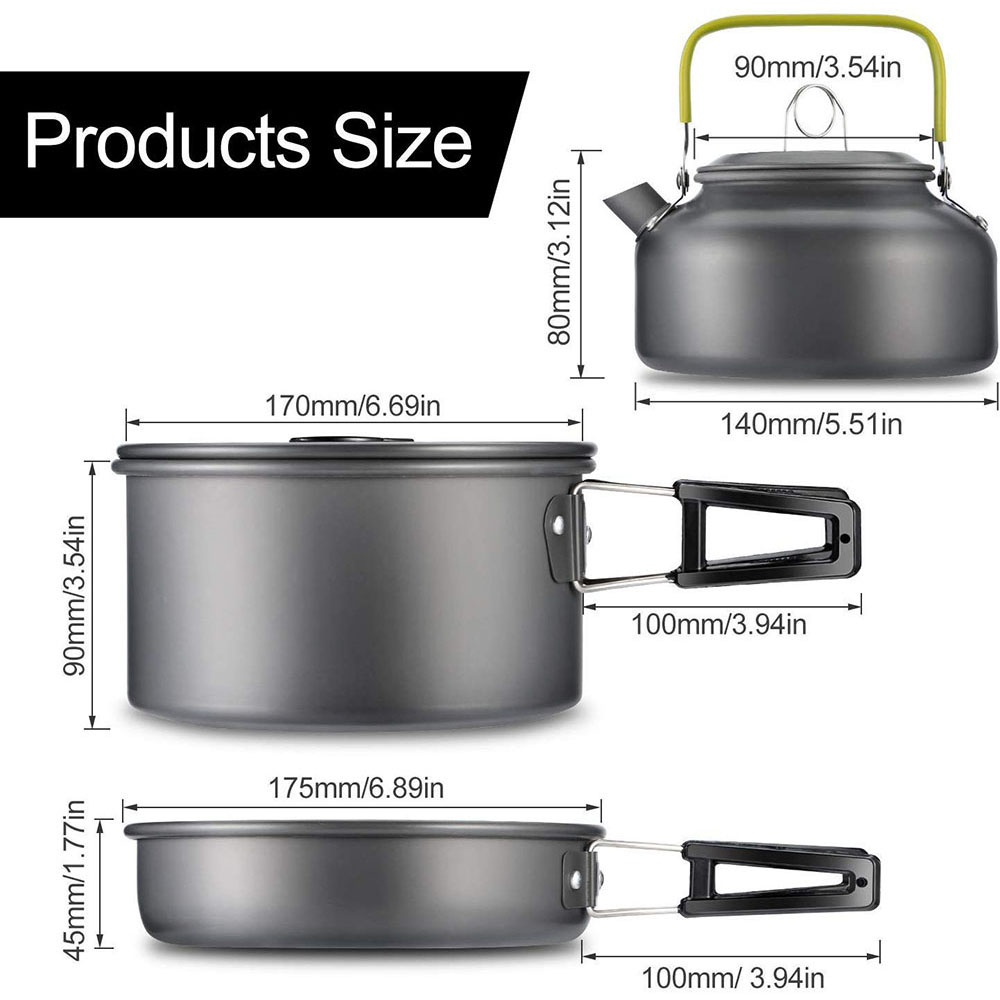 Outdoor camping cookware set m - Camping Cooking Set Large のレビューと価格