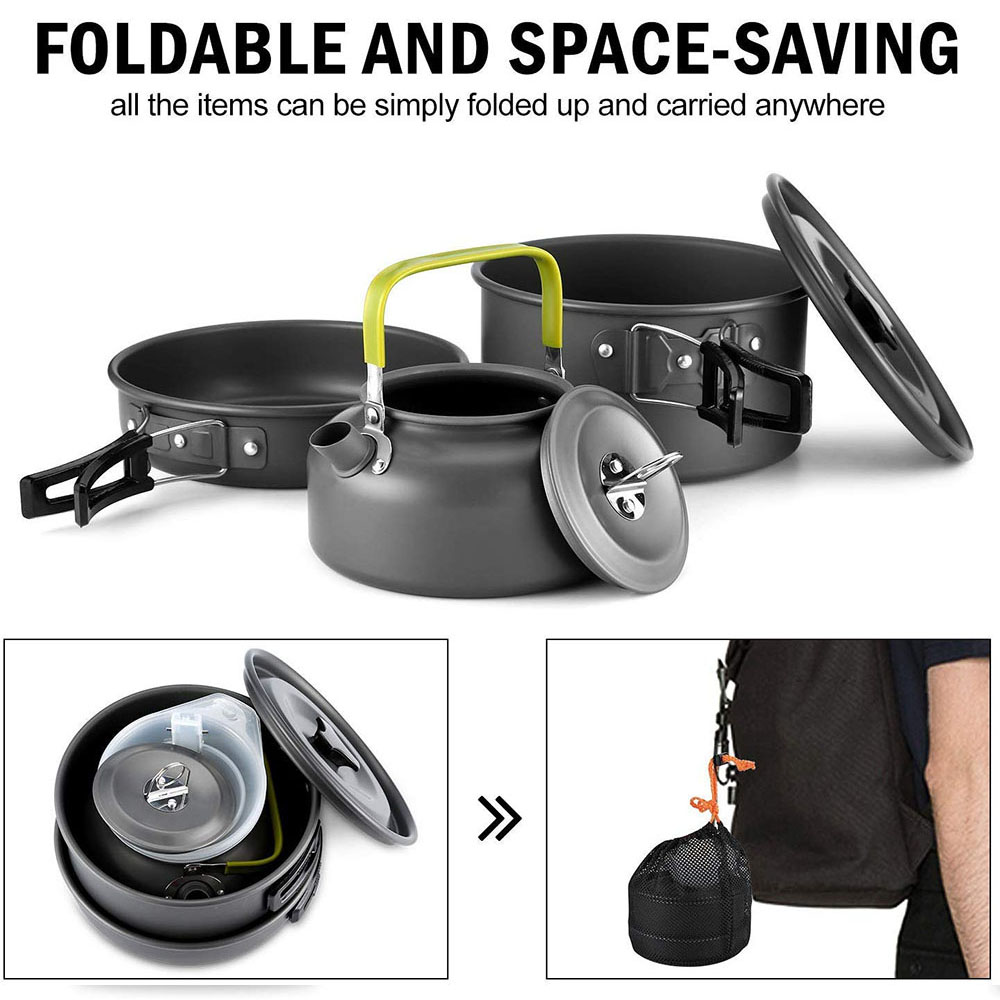Outdoor camping cookware set m - Camping Cooking Set Large のレビューと価格