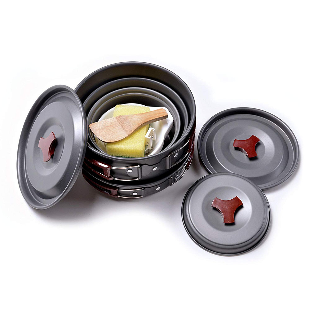 Outdoor Camping Cookware Kit N - Camping Cooking Set Large のレビューと価格