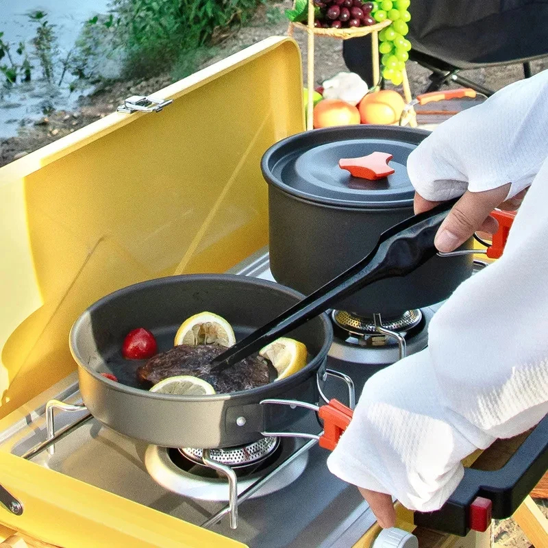 Camping Cookware Set Outdoor P - Camping Cooking Cup のレビューと価格