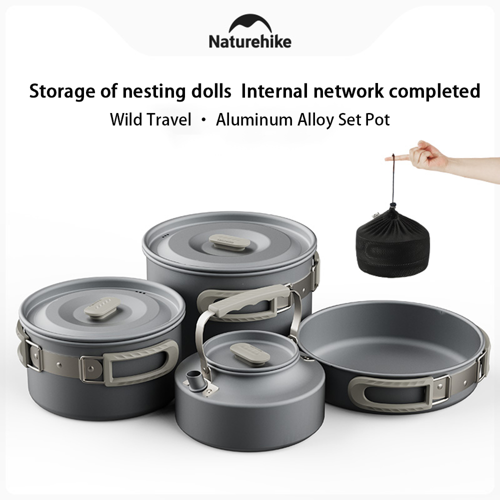 Naturehike Outdoor Pot Set,Cam - Camping Cooking Set Large のレビューと価格