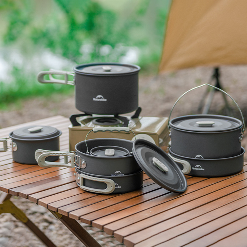 Naturehike Outdoor Pot Set,Cam - Camping Cooking Set Large のレビューと価格